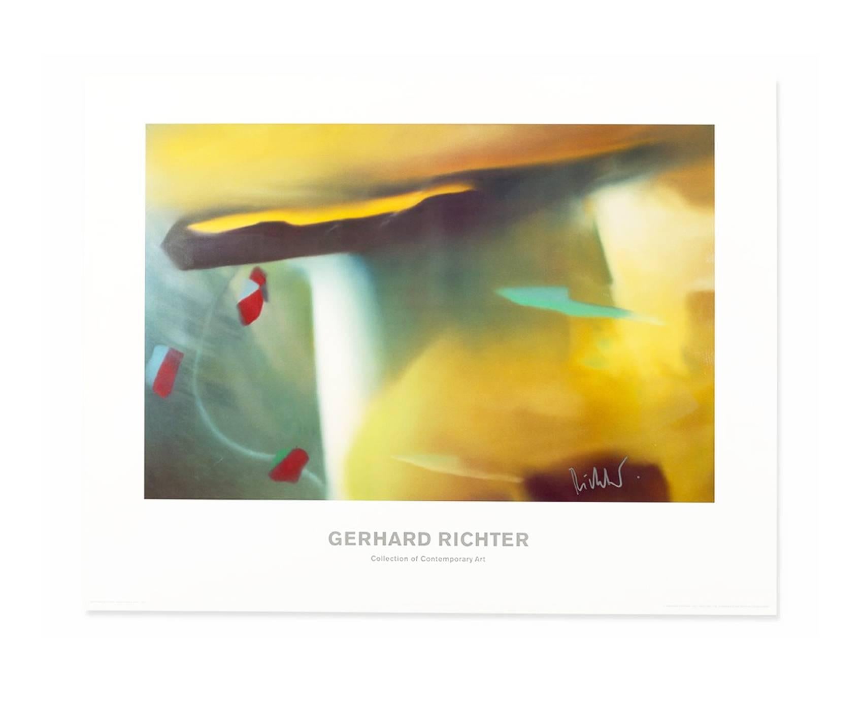 (after) Gerhard Richter Interior Print - Abstraktes Bild, 1991, Hand Signed Poster, Abstract Art, Contemporary Artist