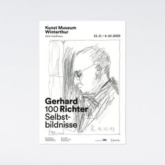Gerhard Richter 100 Selbstbildnisse (100 Self Portraits) 2020 exhibition poster