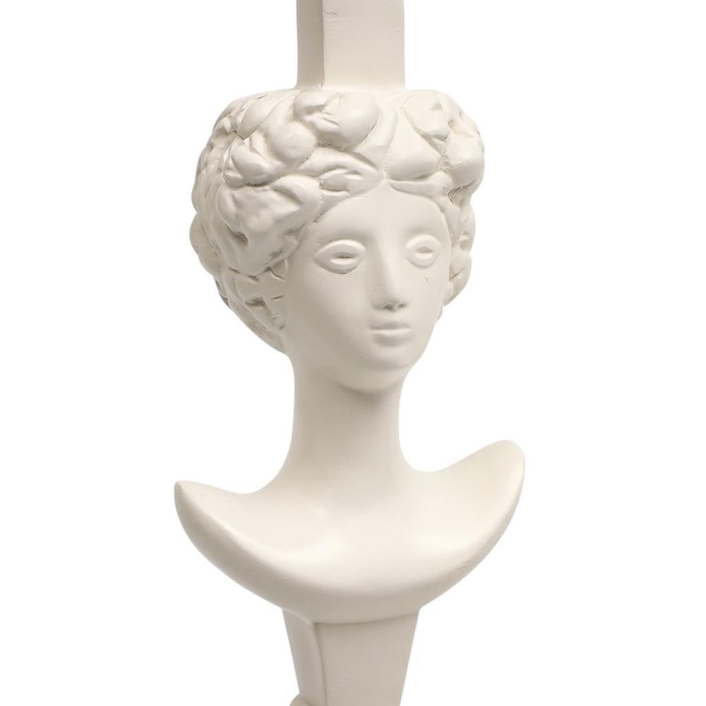Sirmos 'Colette' Table Lamps, White Matte Resin, After Giacometti  For Sale 3