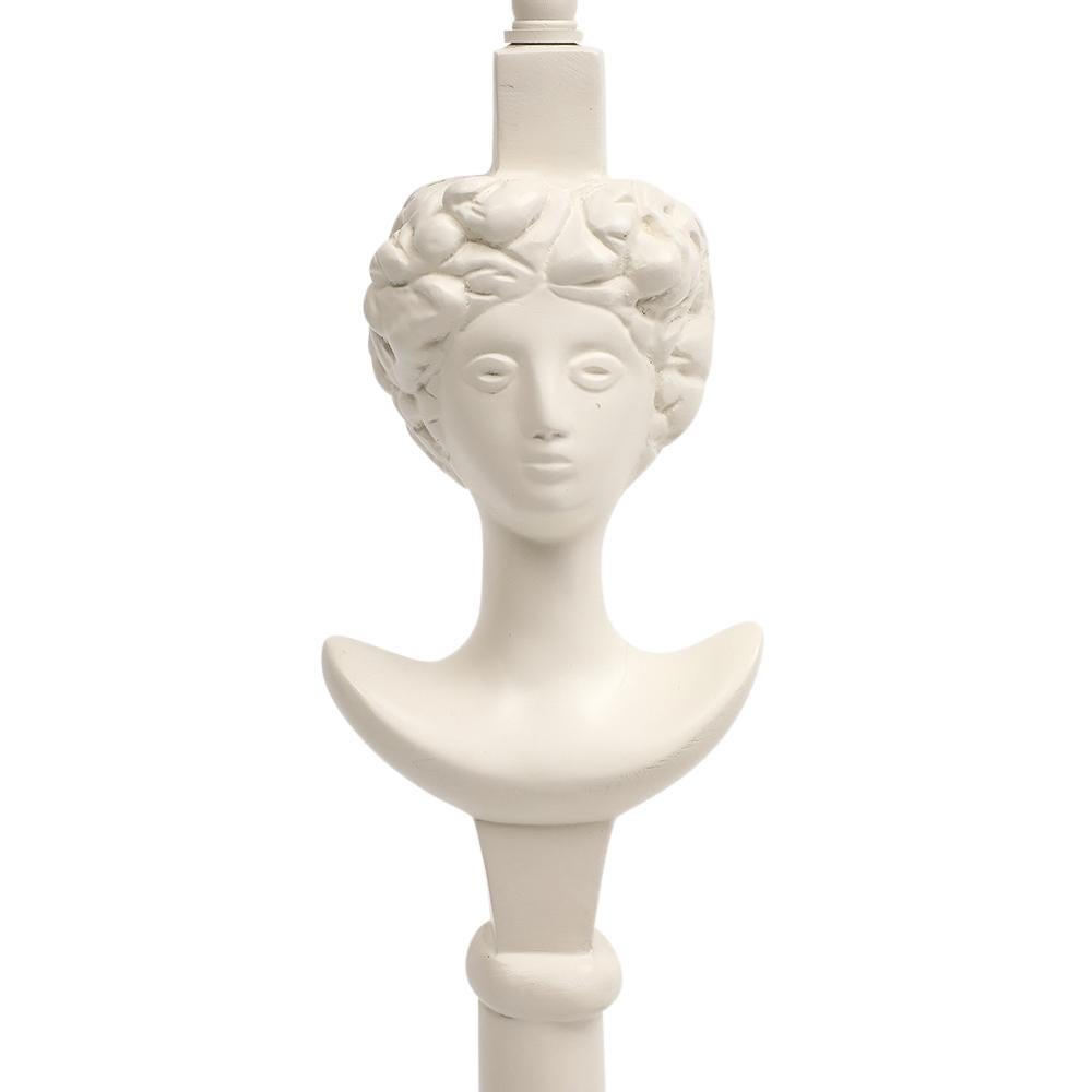 Sirmos 'Colette' Table Lamps, White Matte Resin, After Giacometti  For Sale 4