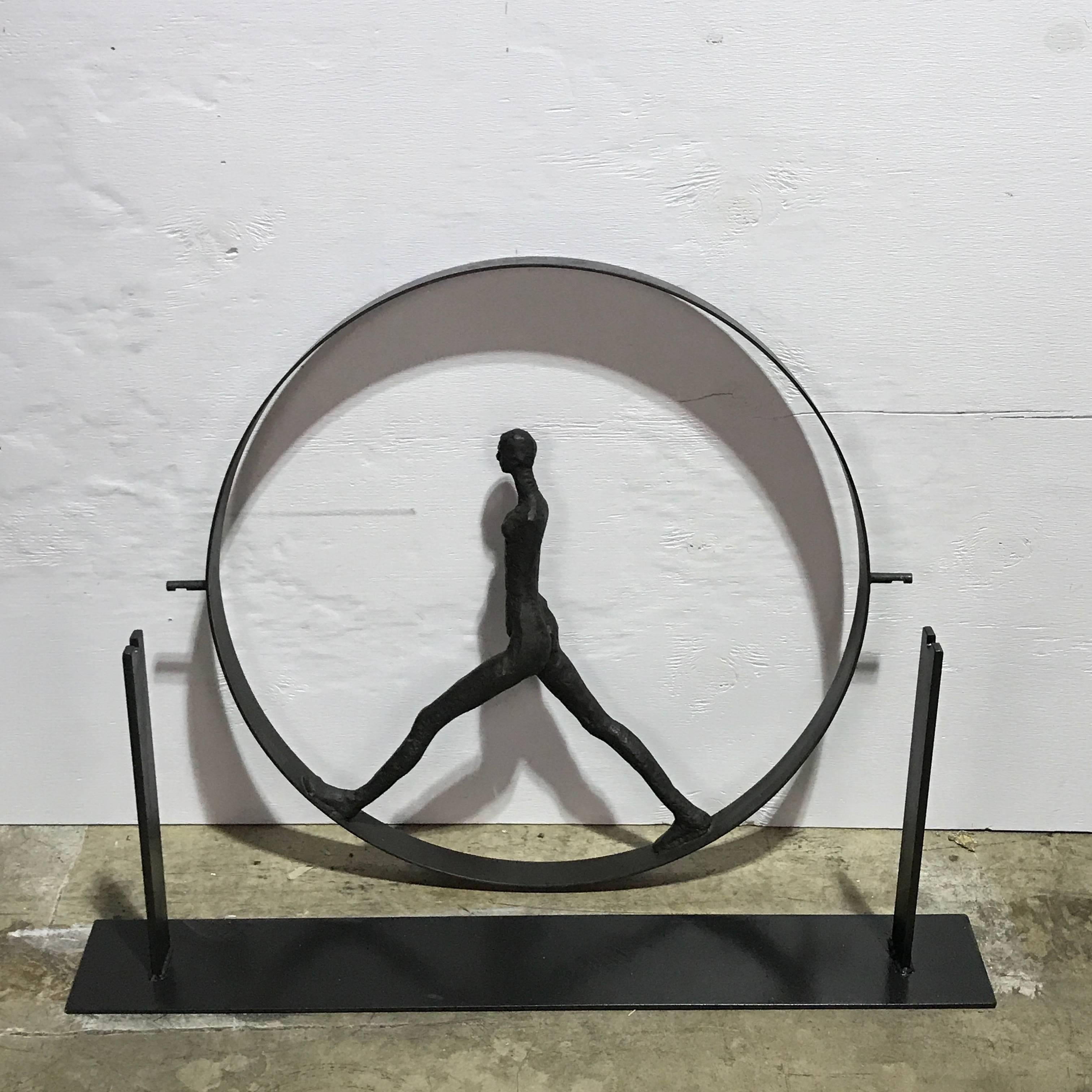 After Giacometti Walking Figure in Sphere 3