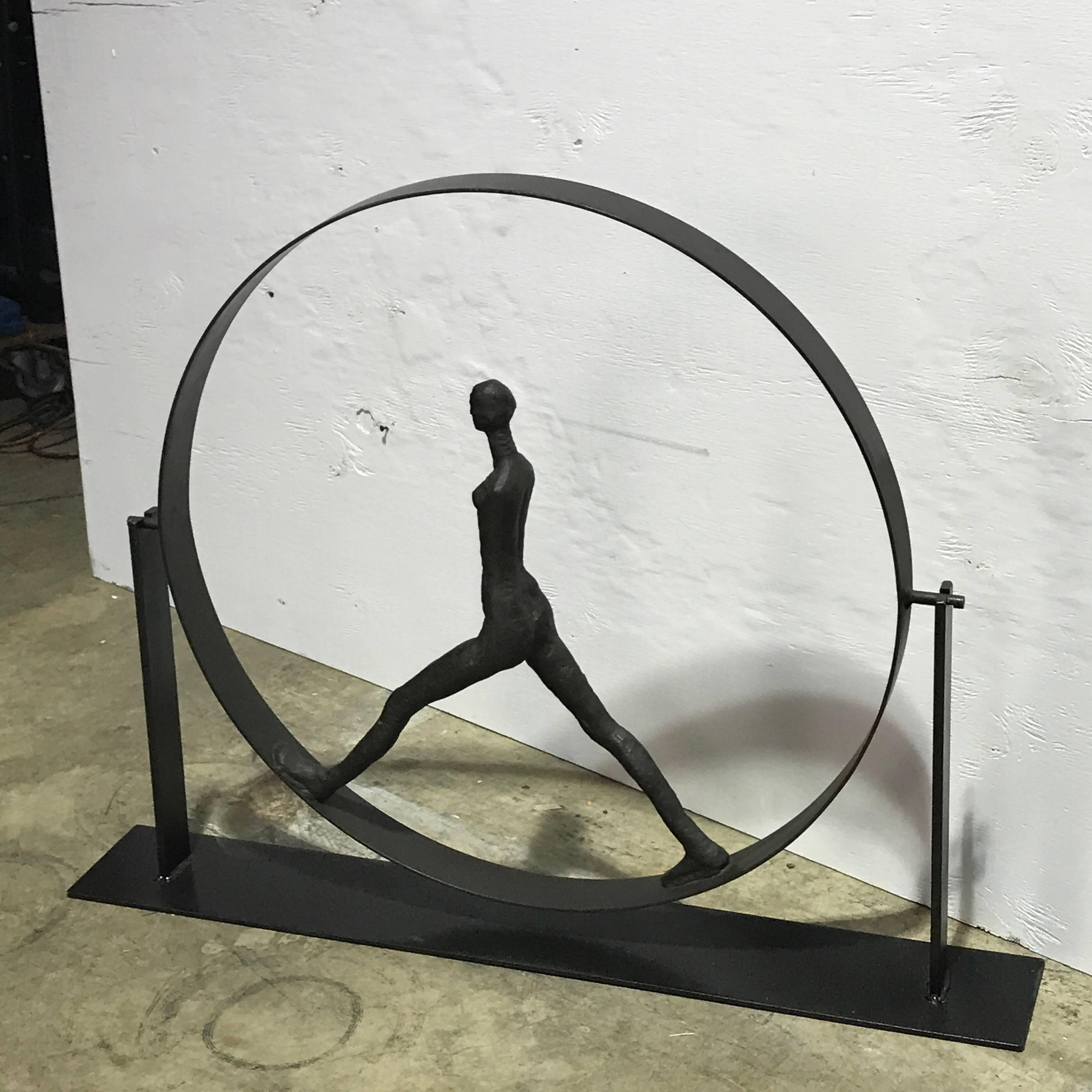 After Giacometti Walking Figure in Sphere 1