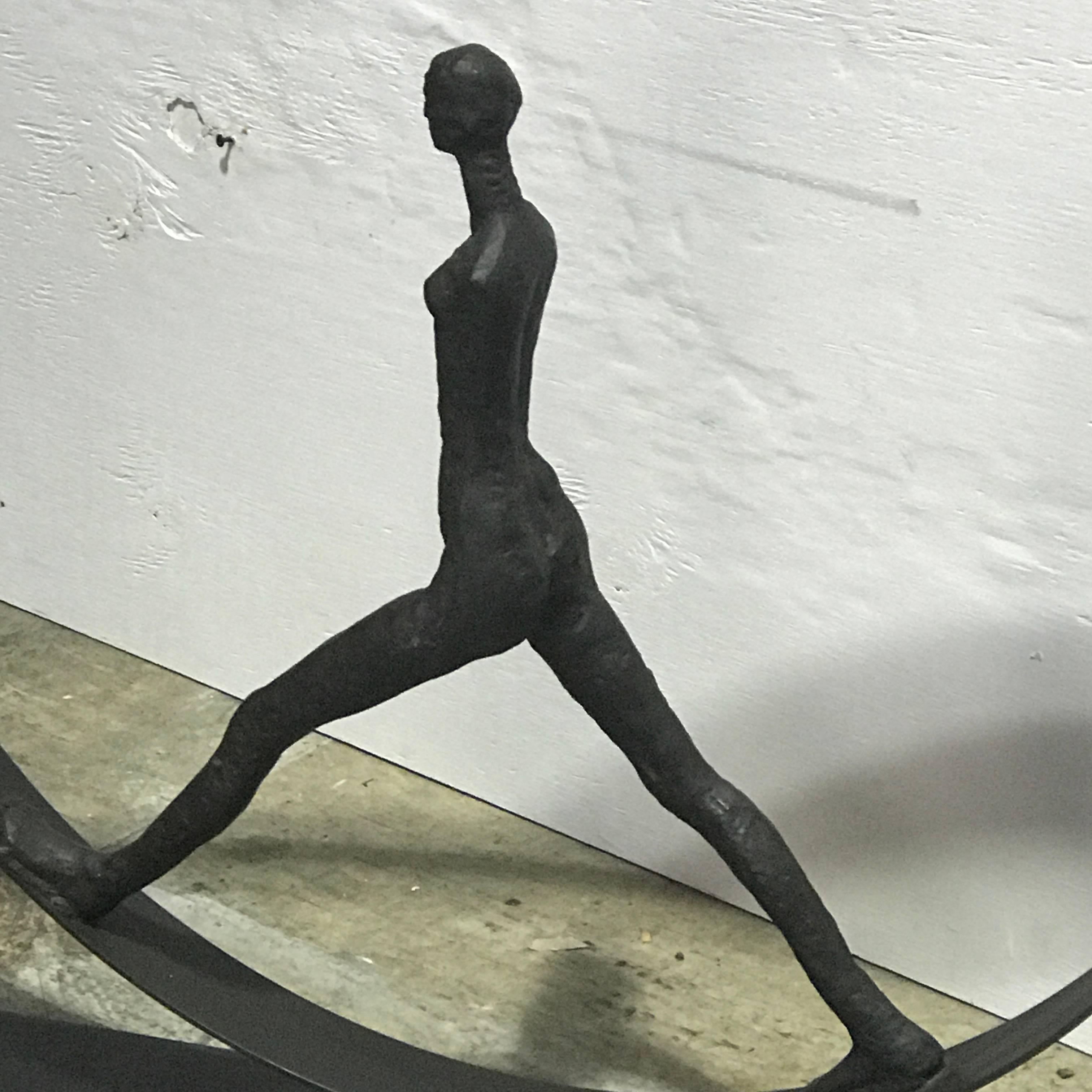 After Giacometti Walking Figure in Sphere 2