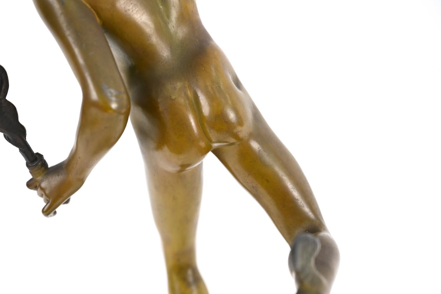 Sculpture de Mercure d'après Giambologna en vente 10