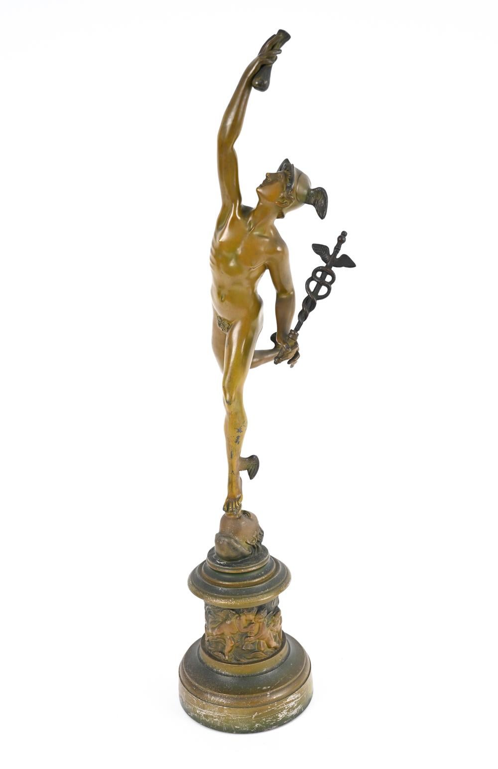 19th C. spelter sculpture. Unsigned.
