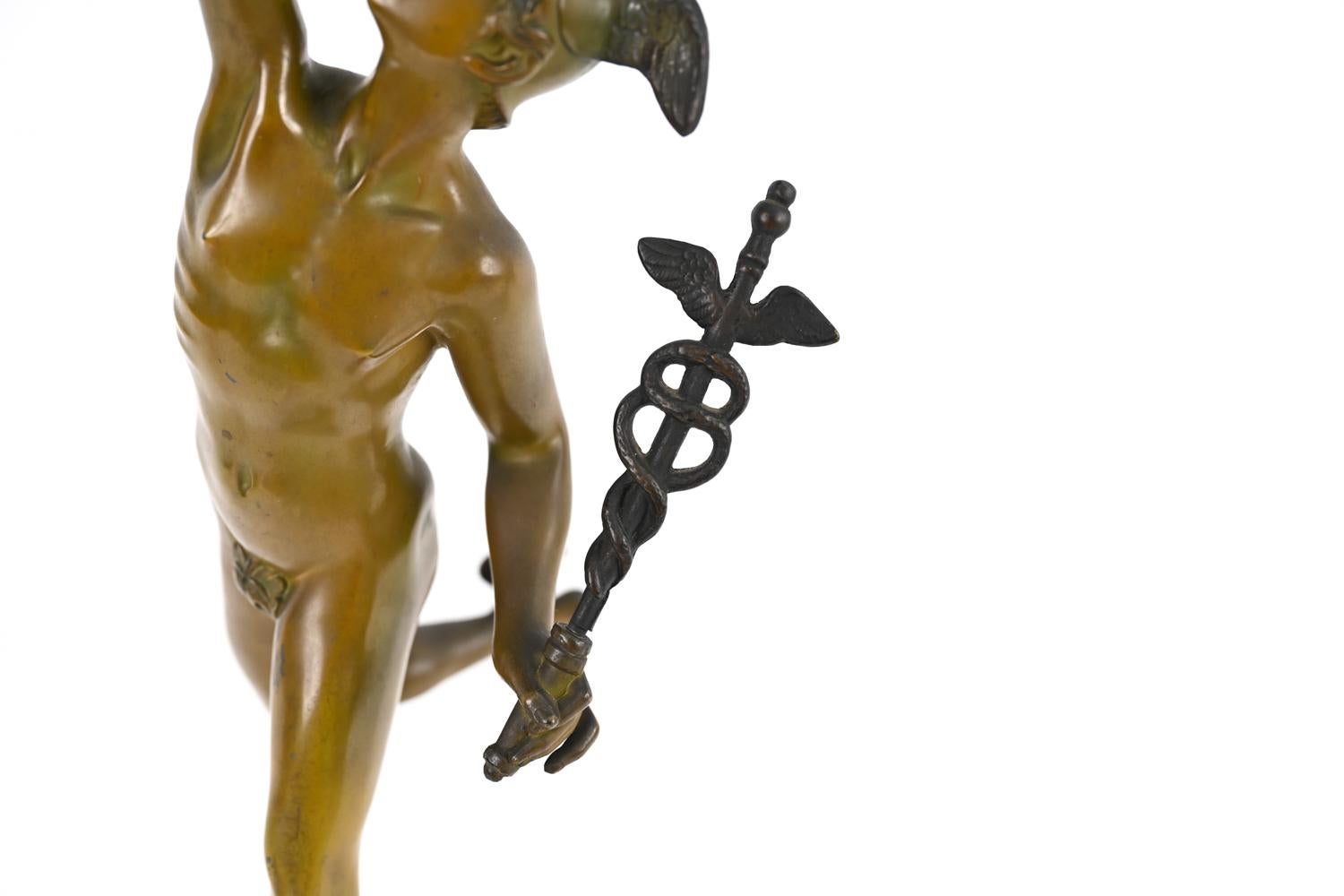XIXe siècle Sculpture de Mercure d'après Giambologna en vente
