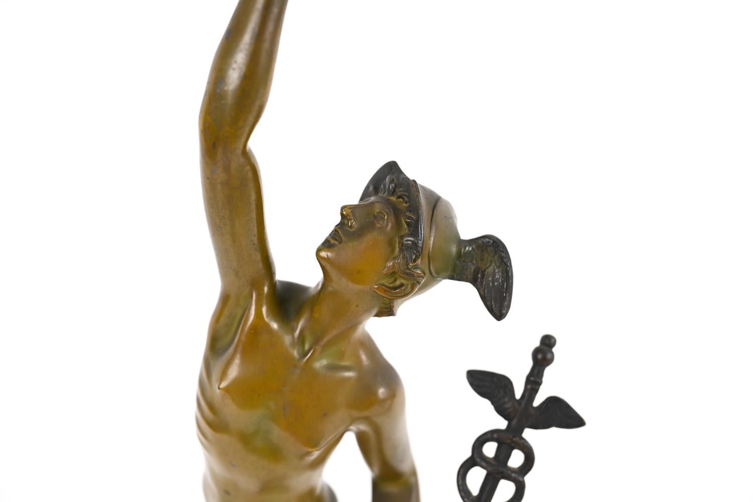 Nach Giambologna Mercury-Skulptur (Zink) im Angebot