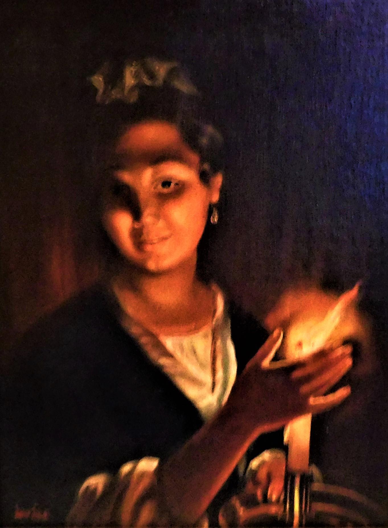 famous candlelight painting