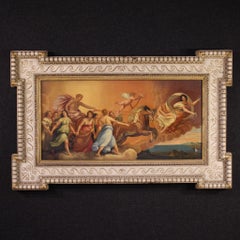 19th Century Oil on Canvas Italian Mythological Painting The Chariot of Dawn