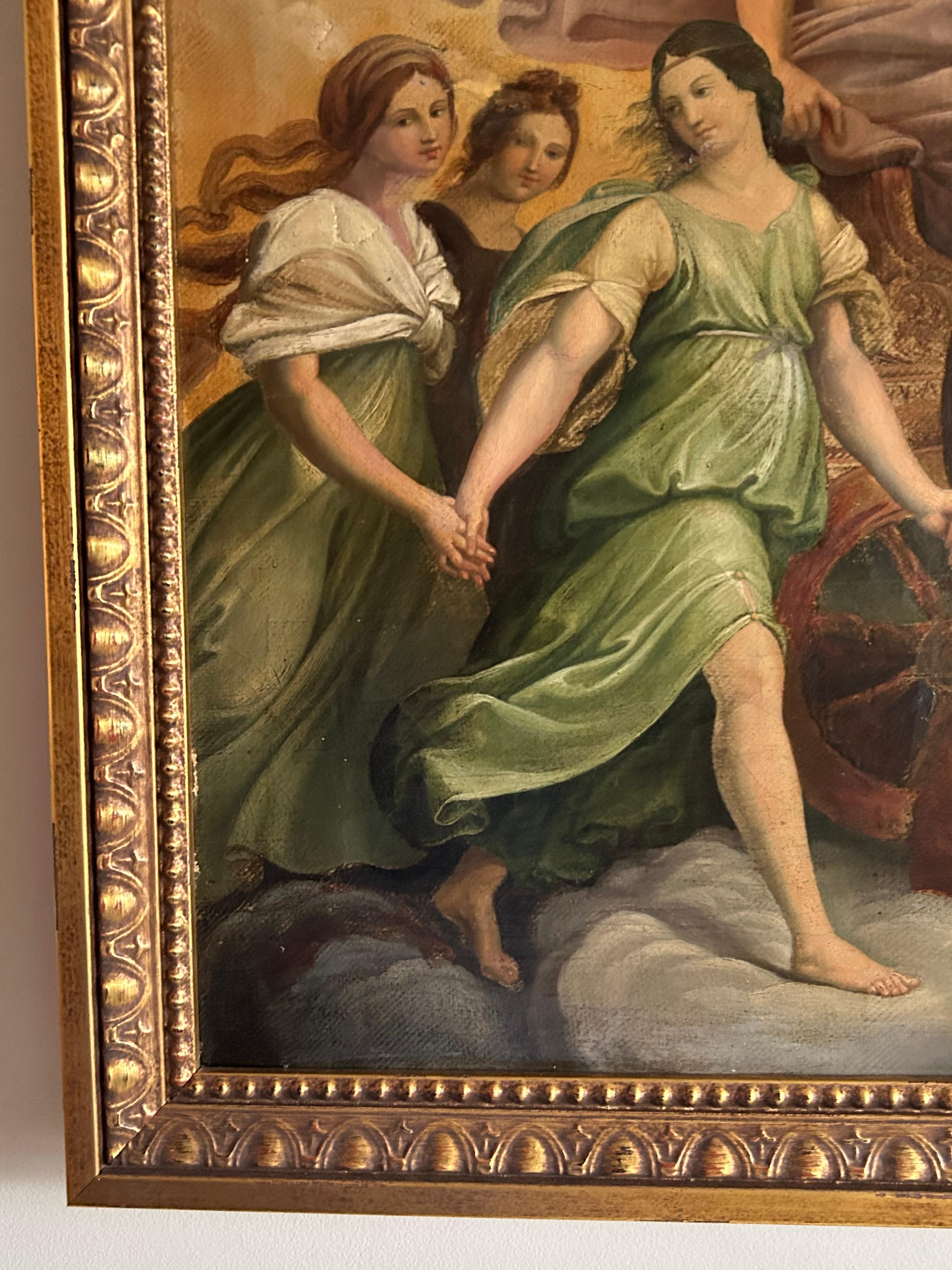 Aurora, 19th Century Painting, After Guido Reni For Sale 11