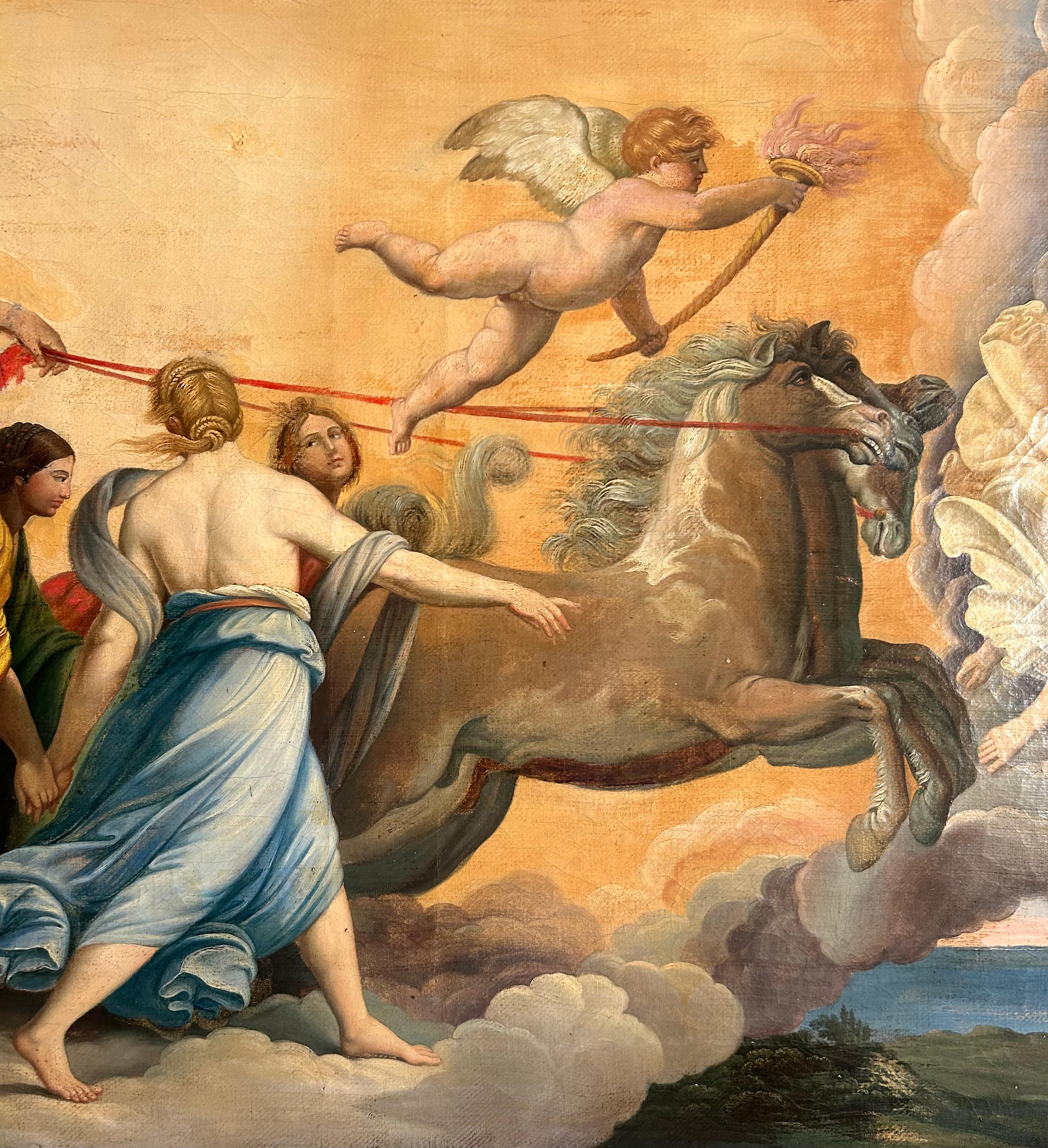 Aurora, 19th Century Painting, After Guido Reni For Sale 3