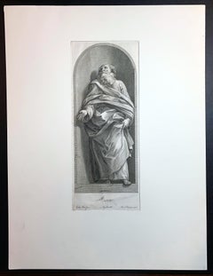 18th C. Engraving "ISAAC" After Guido Reni by Carlo and Giovanni Ottaviani