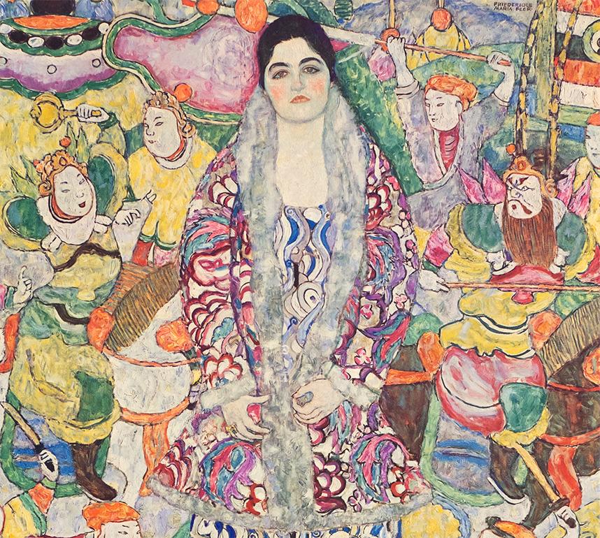 Retrato de Friederike Maria Beer, Gustav Klimt Un colotipo de secuelas, 1931 - Print Secesión de Viena de (after) Gustav Klimt