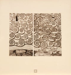 "Der Lebensbaum (Fortsetzung) II" (The Tree of Life cont.) Monochrome Collotype