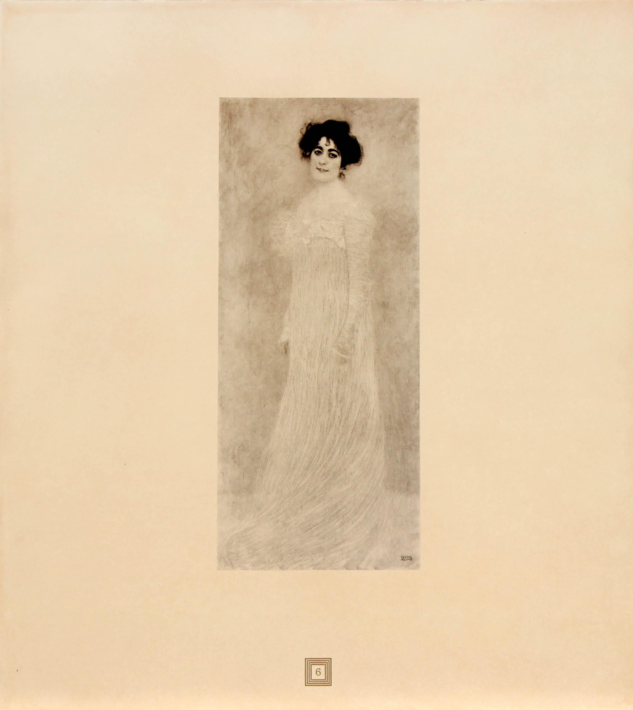 Gustav Klimt (after) - "Bildnis Frau Serena Lederer" 1931 Monochrome Collotype
