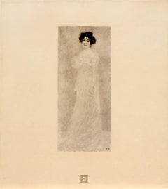 Gustav Klimt (nach) – „Bildnis der Frau Serena Lederer“, 1931, monochrome Kollotypie