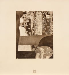 Gustav Klimt (nach) – „Jurisprudenz“ 1931, monochrome Kollotypie