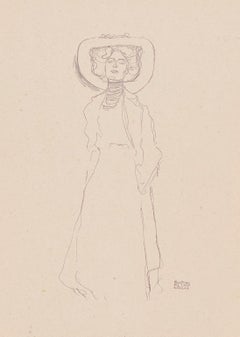 Gustav Klimt Handzeichnungen (Sketch) collotype lithograph, 1922