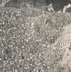 Italian Garden Landscape, Gustav Klimt An Aftermath collotype, 1931