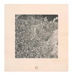 Paysage de jardin italien, Gustav Klimt, collotype d'après-guerre, 1931