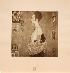 Klimt (after) - "Madchen im Profil" (Girl in Profile) 1931 Monochrome Collotype