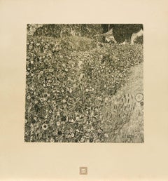 Klimt - "Italianische Landschaft" (Italian Landscape) 1931 Monochrome Collotype