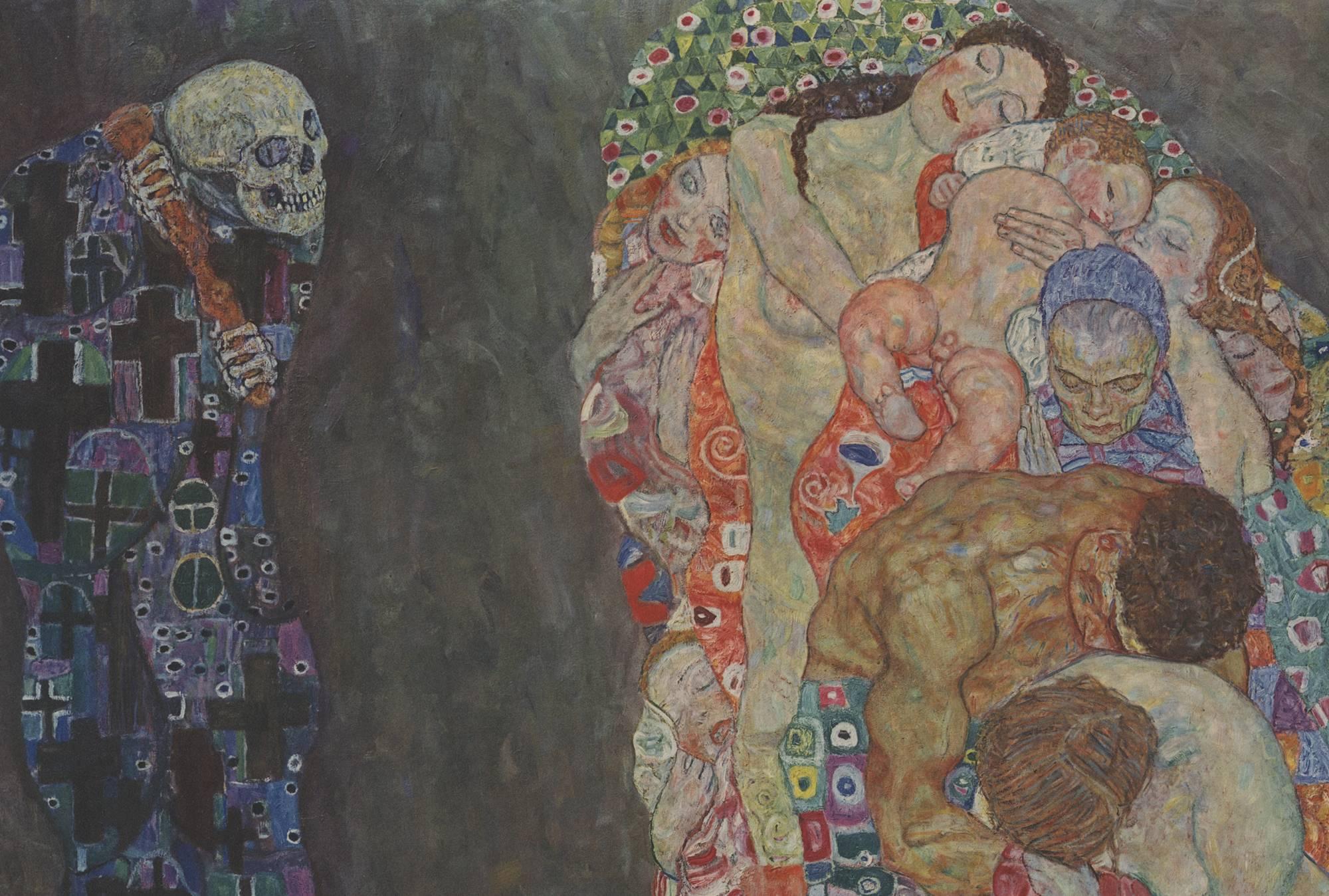 Max Eisler Eine Nachlese folio “Allegory of Life and Death” collotype print - Print by (after) Gustav Klimt
