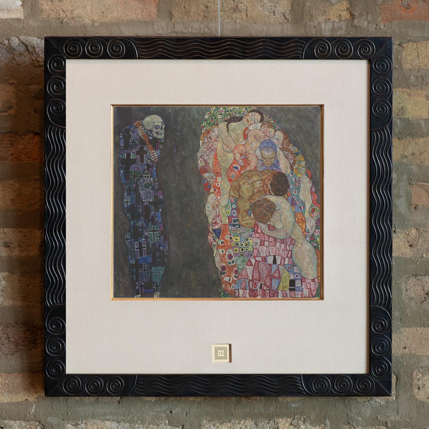 Max Eisler Eine Nachlese Folie Allegorie des Lebens und des Todes collotype-Drucks (Wiener Secession), Print, von (after) Gustav Klimt