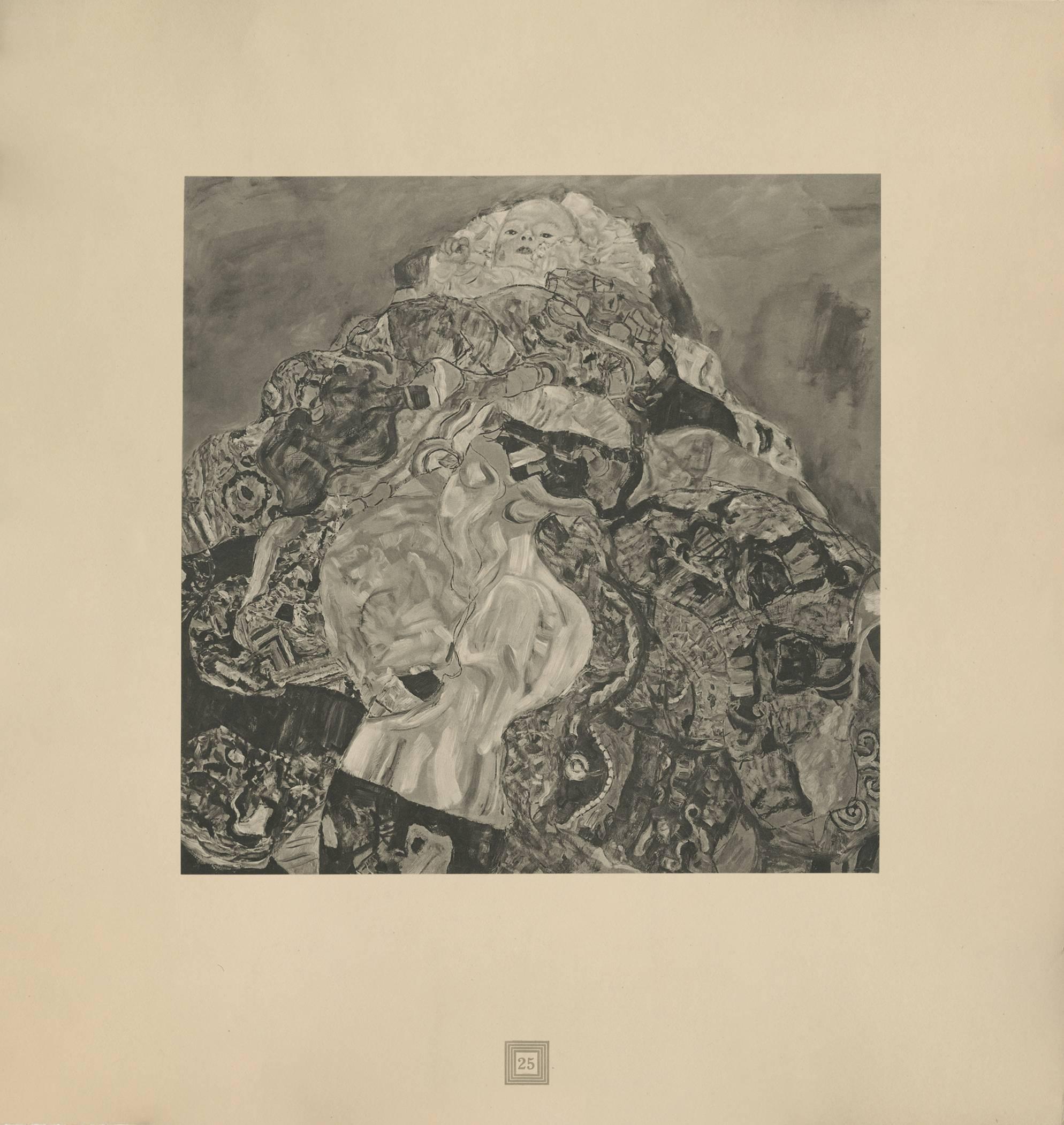 (after) Gustav Klimt Figurative Print - Max Eisler Eine Nachlese folio "Baby" collotype