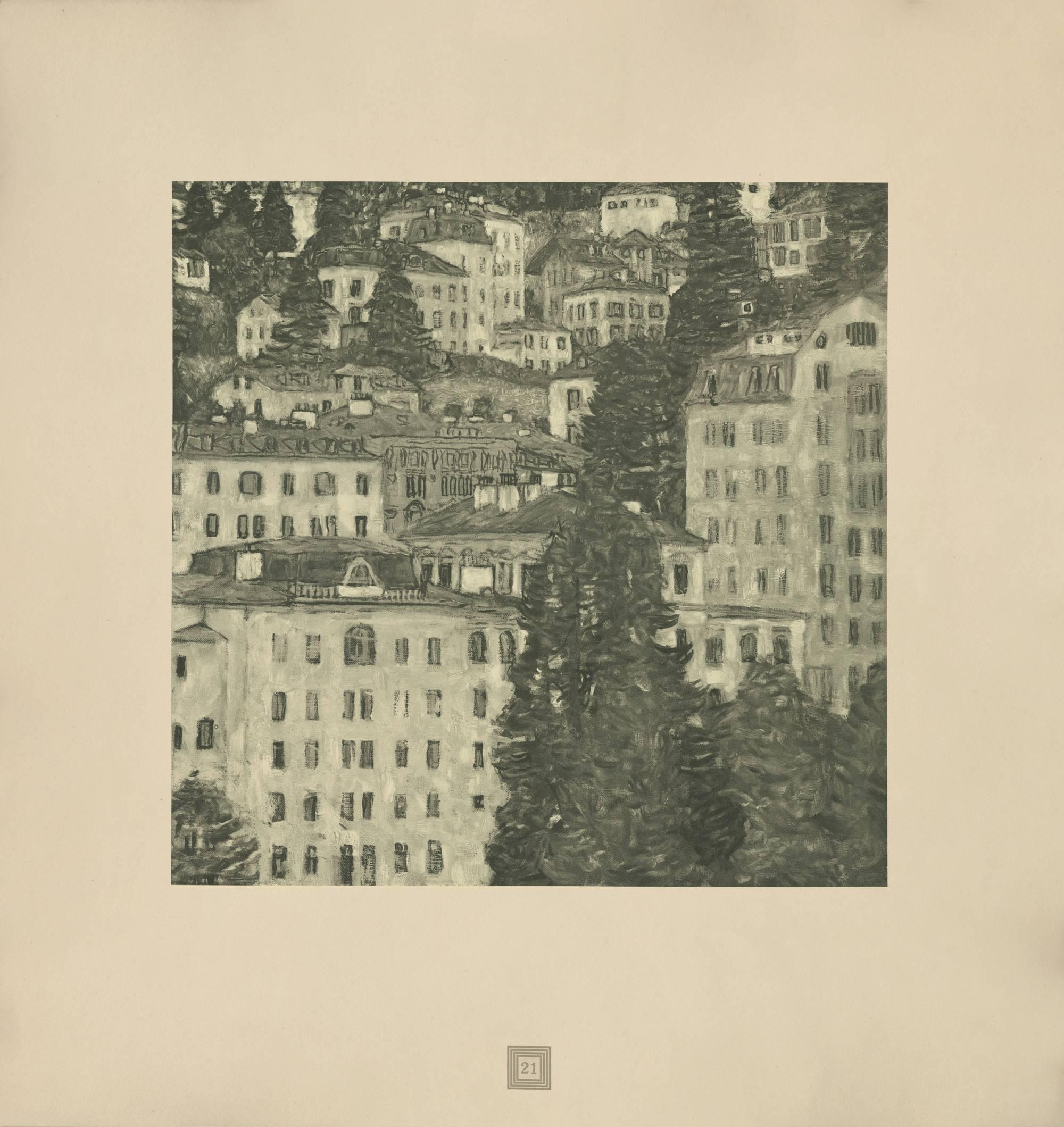 Landscape Print (after) Gustav Klimt - Max Eisler Eine Nachlese folio «stein » collotype