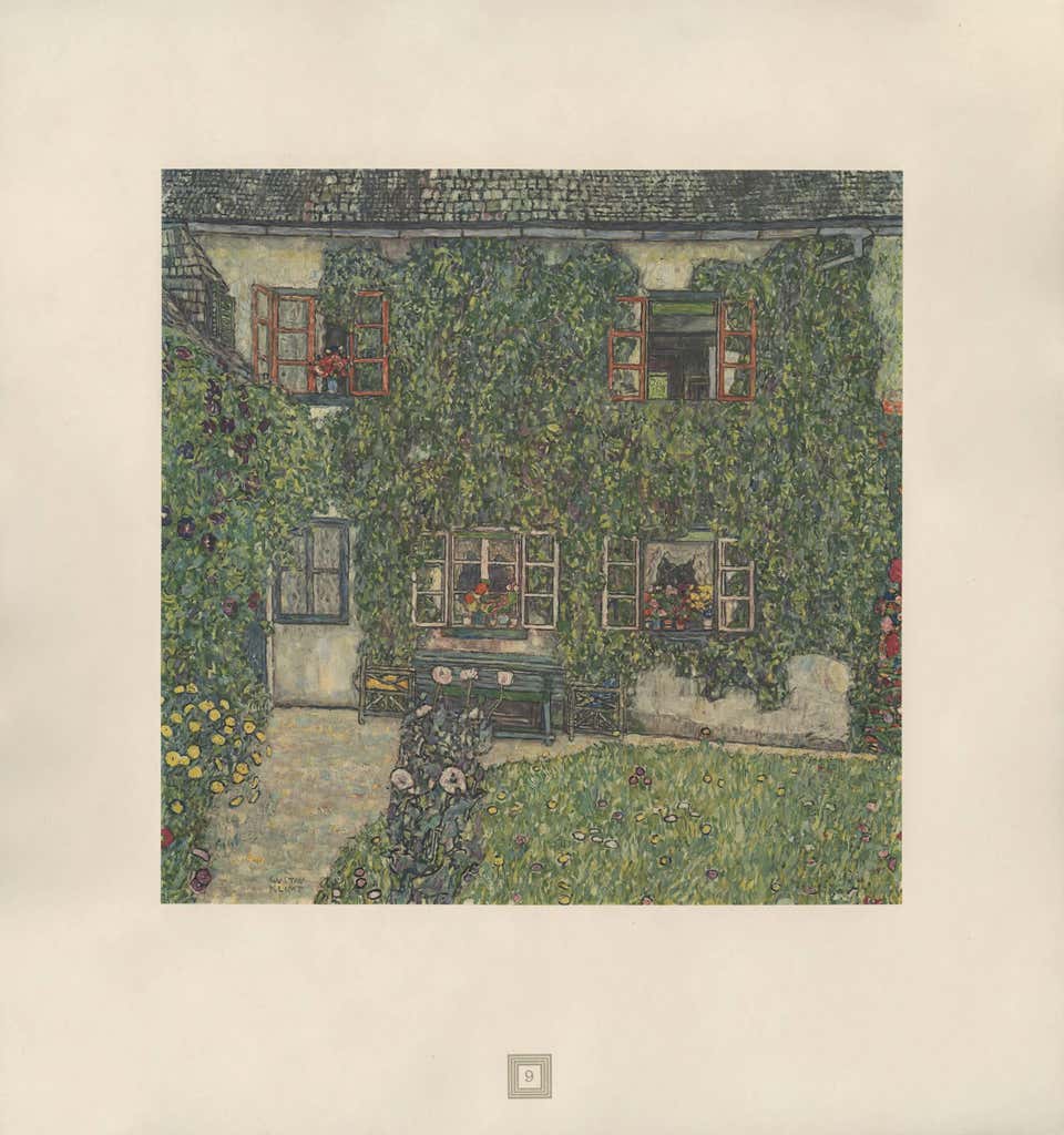 (after) Gustav Klimt - Max Eisler Eine Nachlese folio “House in a ...