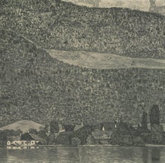 Max Eisler Eine Nachlese folio "Litzlberg on Lake Attersee" collotype