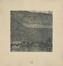 Max Eisler Eine Nachlese Folie „Litzlberg am See am Attersee“ collotype