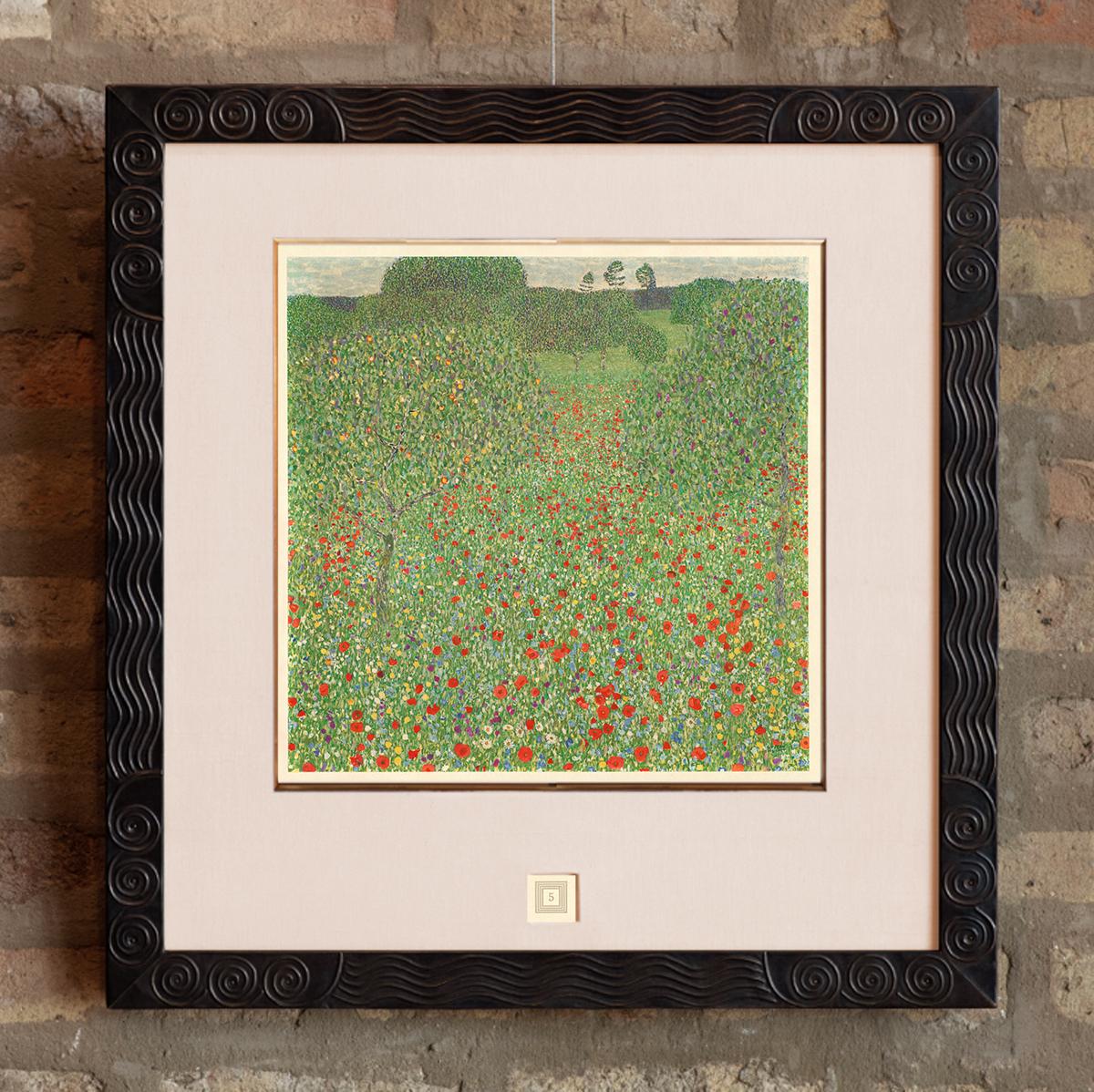 gustav klimt poppy field