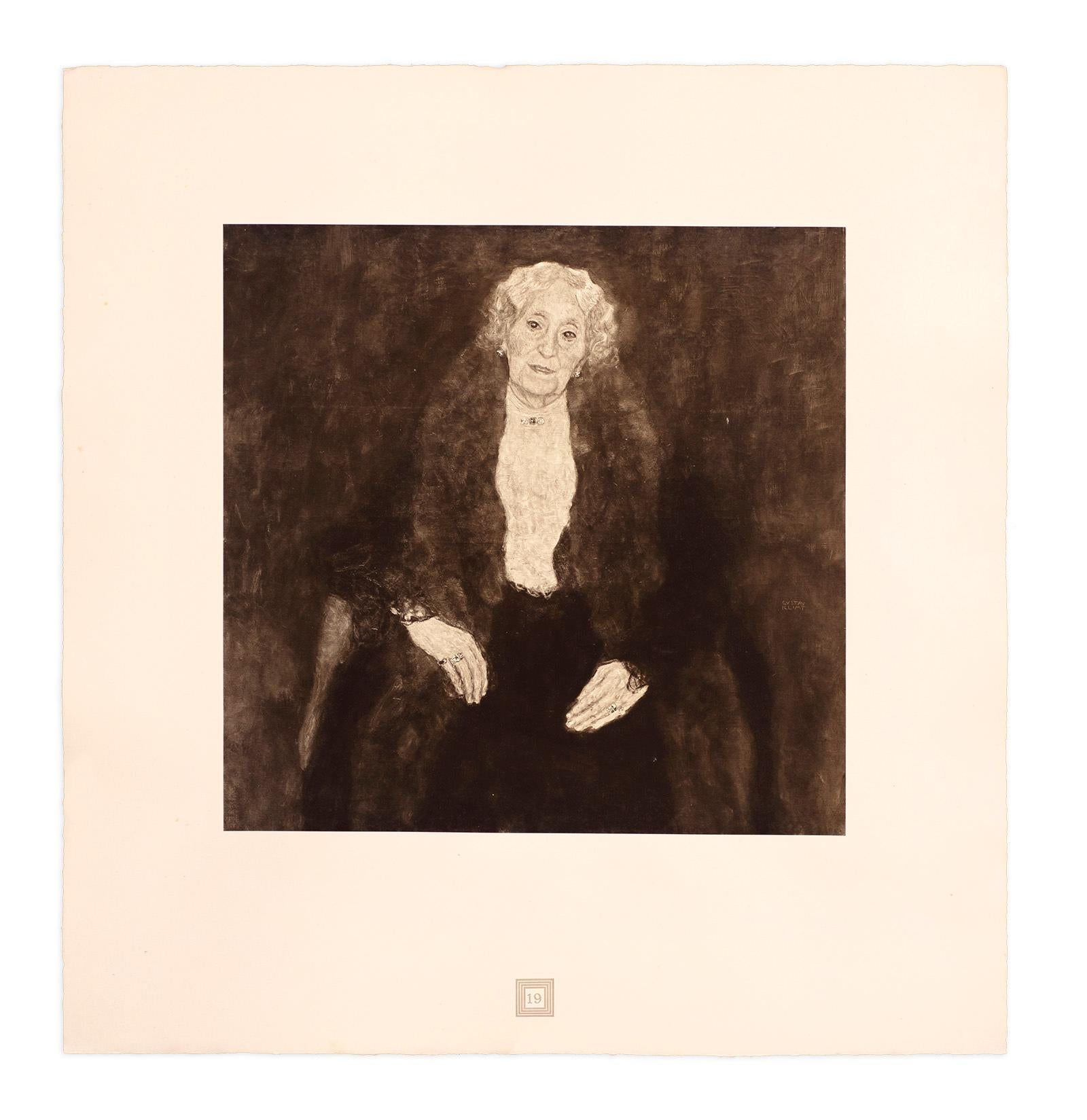 Portrait of Charlotte Pulitzer, Gustav Klimt An Aftermath collotype, 1931