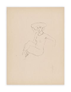 Seated nude, Gustav Klimt Handzeichnungen (Sketch), Thyrsos Verlag, 1922