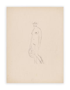Standing nude, Gustav Klimt Handzeichnungen (Sketch), Thyrsos Verlag, 1922