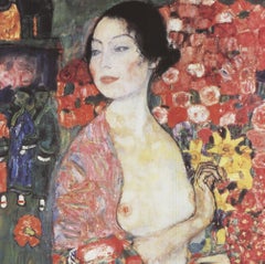 The Dancer Offset Print, Art Nouveau Style, Unframed, 17x17.75\"