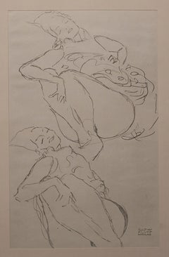 Two Women, Lying Down - Niyoda Paper