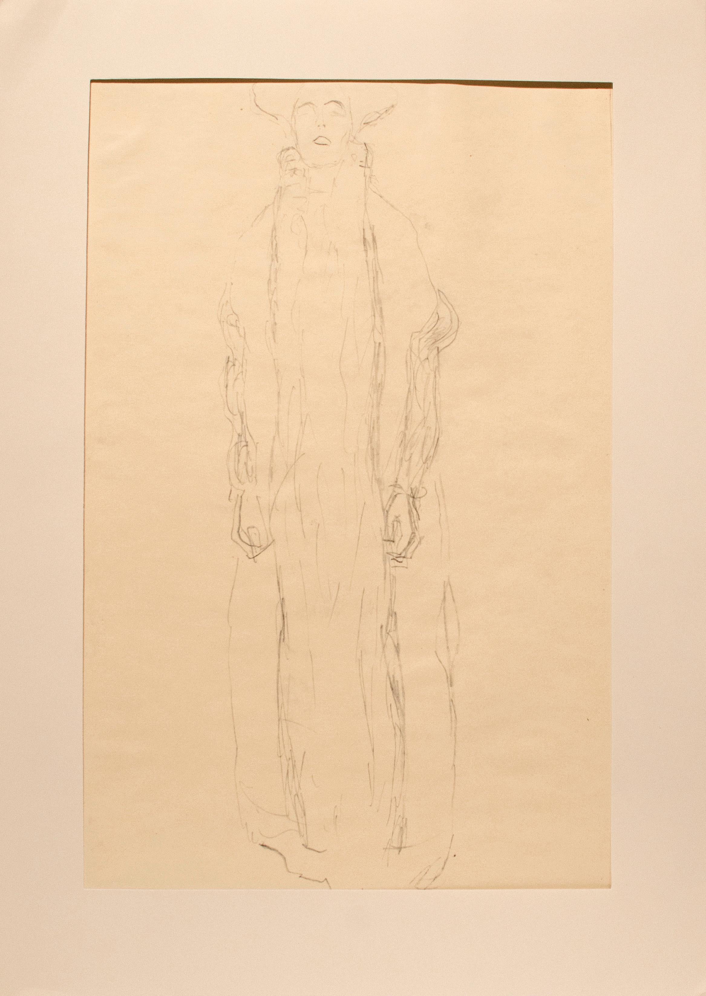 Portrait Print (after) Gustav Klimt - Sans titre (C.C.)