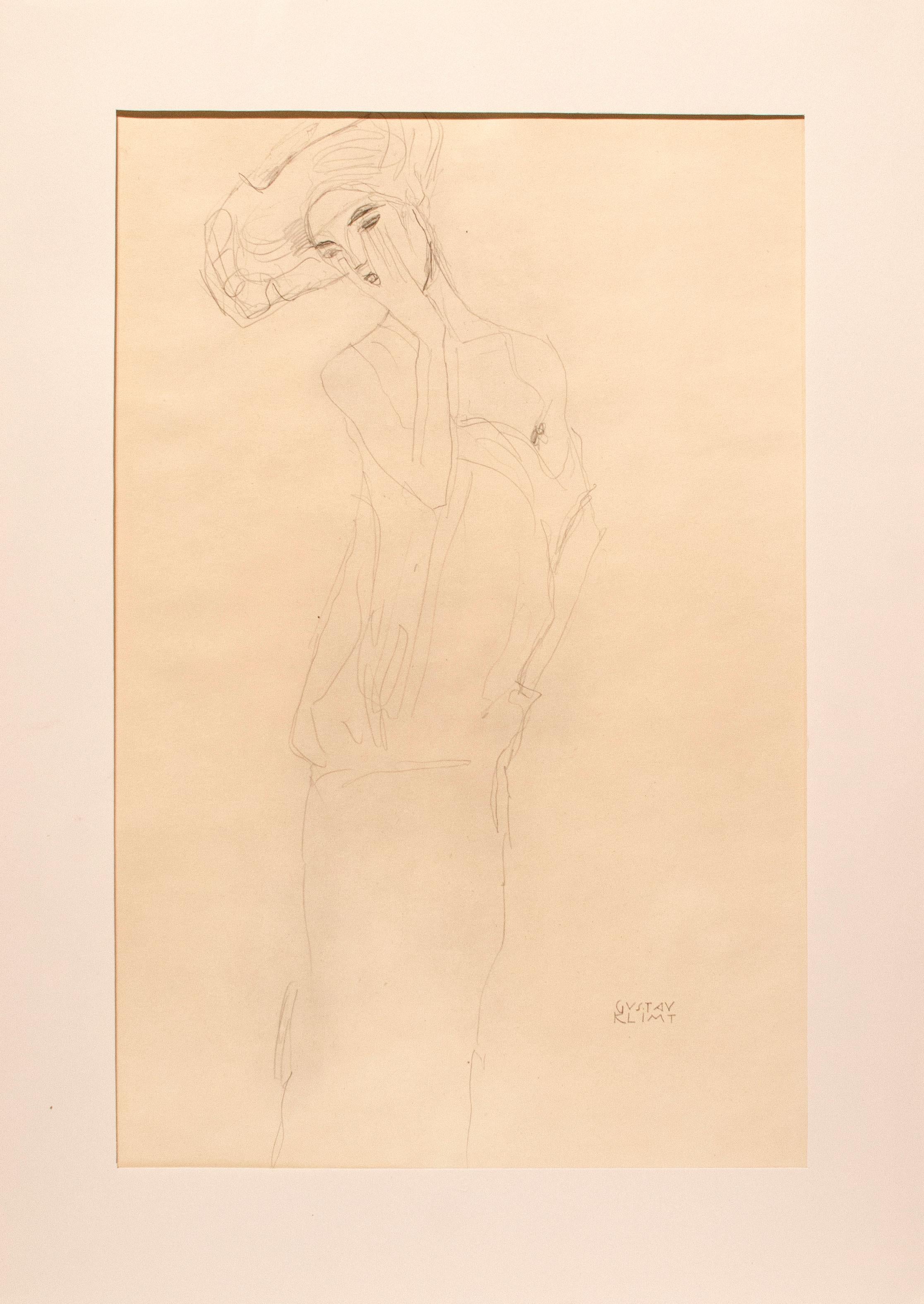Sans titre (f) - Print de (after) Gustav Klimt