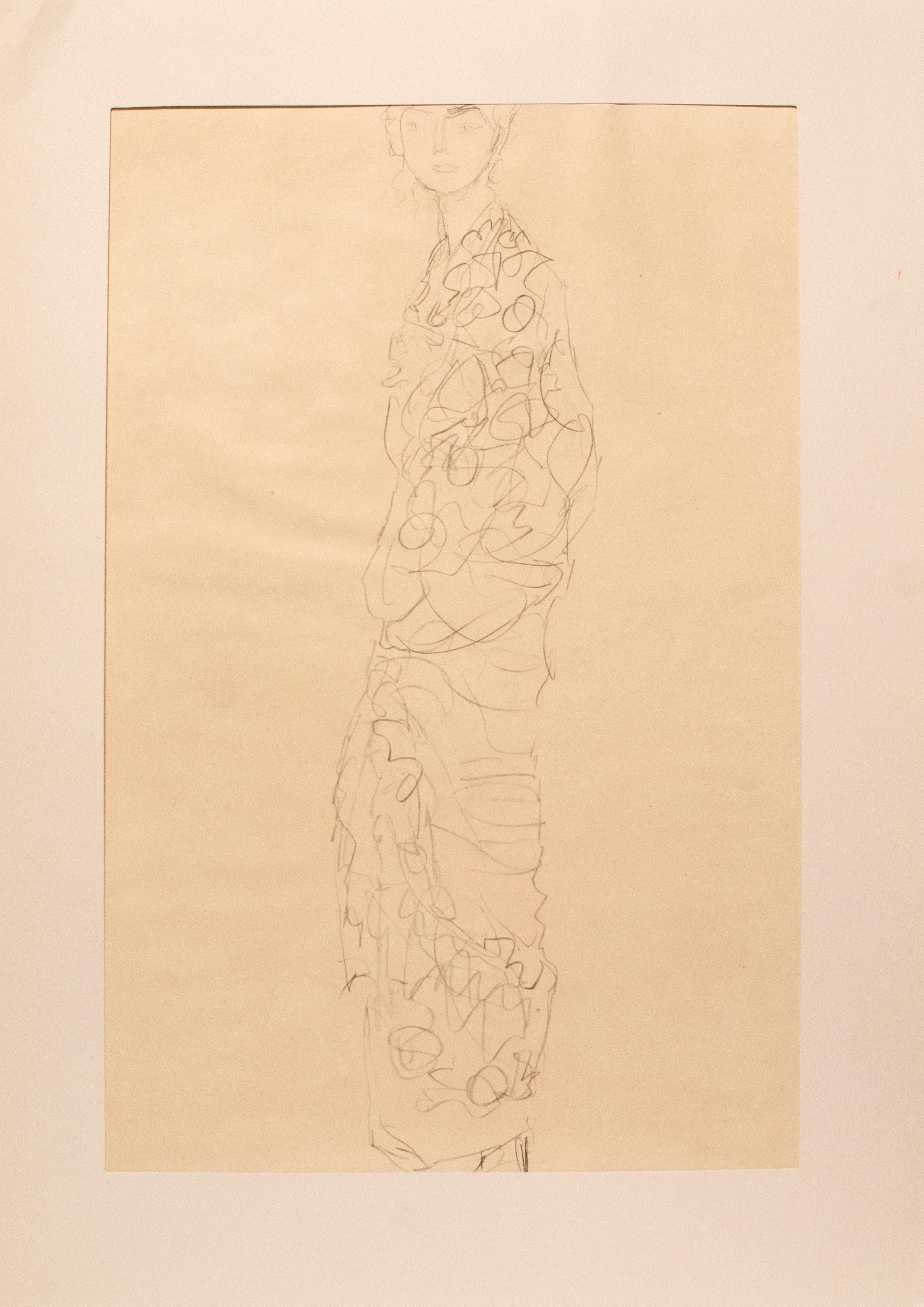 Portrait Print (after) Gustav Klimt - Sans titre (h)