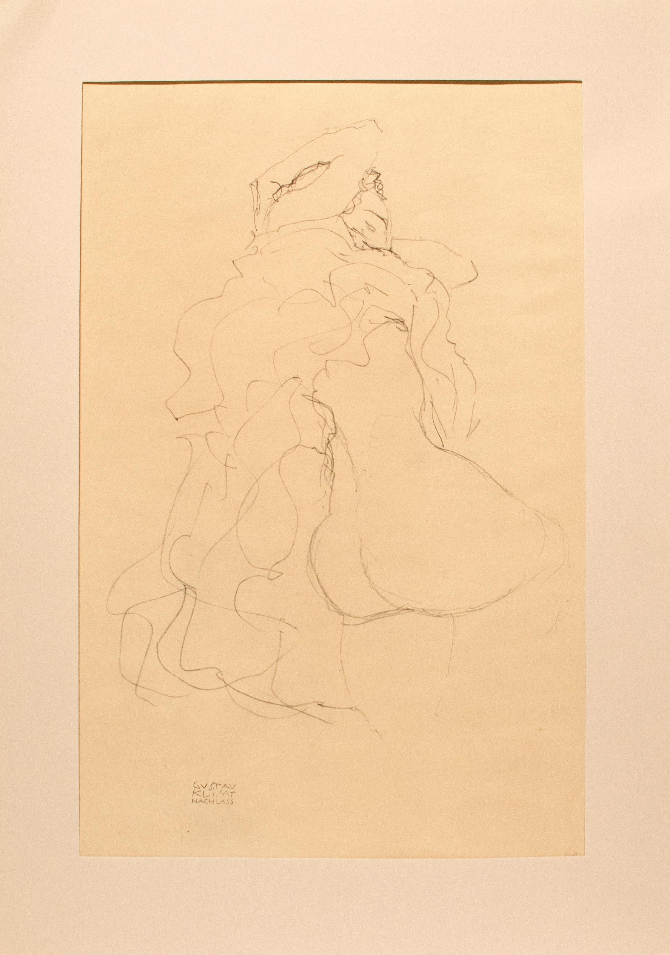 (after) Gustav Klimt Nude Print - Untitled (k)