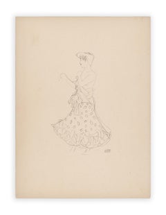 Woman undressing, Gustav Klimt Handzeichnungen (Sketch), Thyrsos Verlag, 1922