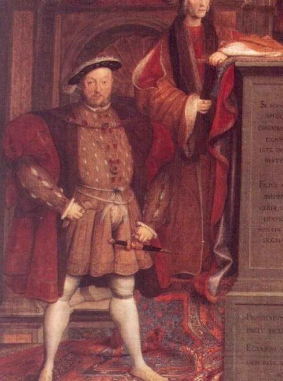 Ölporträt König Henry VII. nach Holbeins Tudor-Dynastie Wandgemälde im Angebot 5