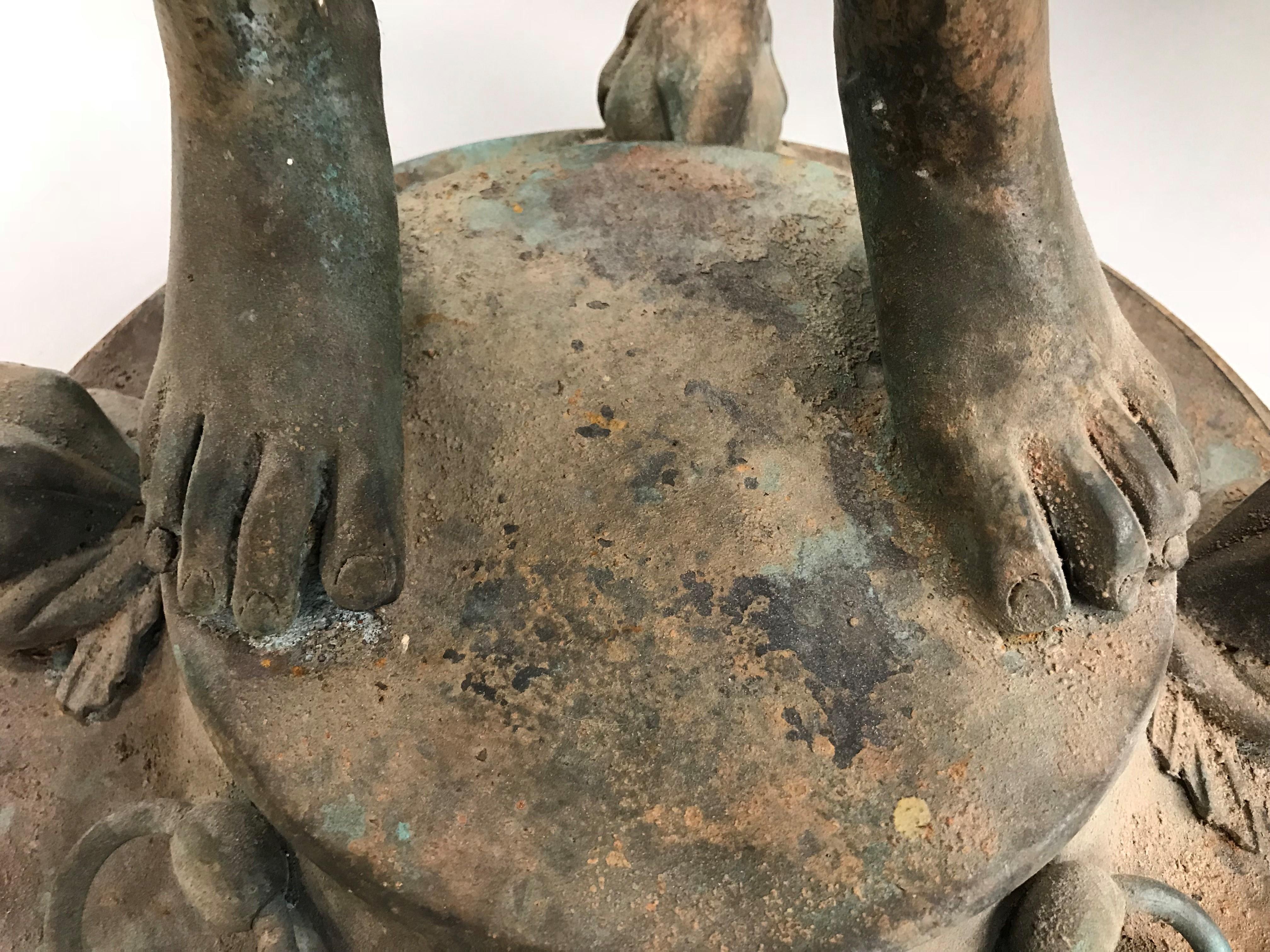 After Harriet Whitney Frishmuth, Bronze Fountain of Nude Young Woman 1