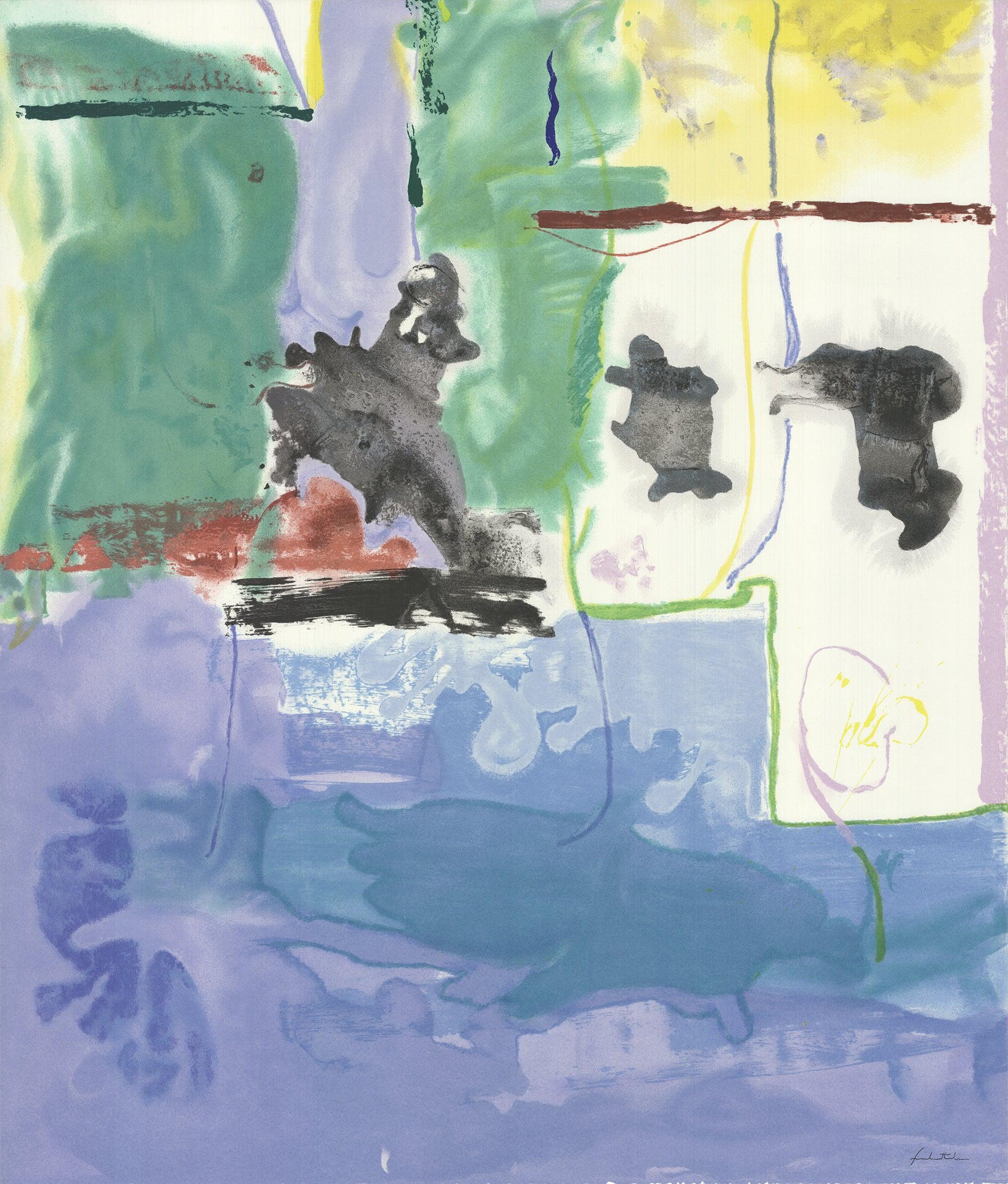 1996 Helen Frankenthaler 'Westwind-Paris Review' Abstract Multicolor Serigraph - Print by (after) Helen Frankenthaler