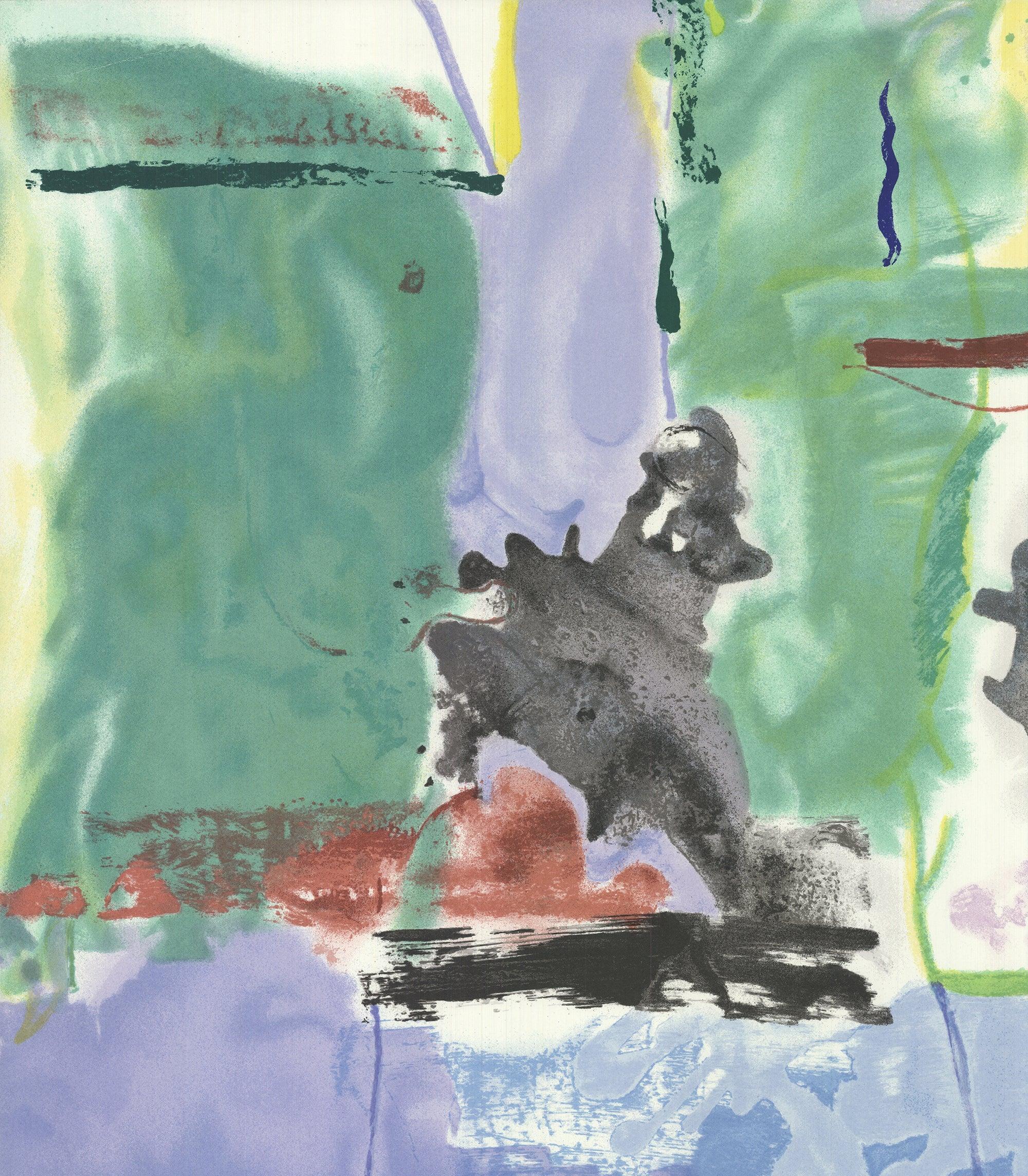 1996 Helen Frankenthaler 'Westwind-Paris Review' Serigrafía Multicolor Abstracta - Print Abstracto de (after) Helen Frankenthaler