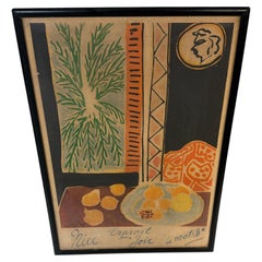 After Henri Matisse (1869–1954), Nice, Travail et Joie, Color Offset Lithograph