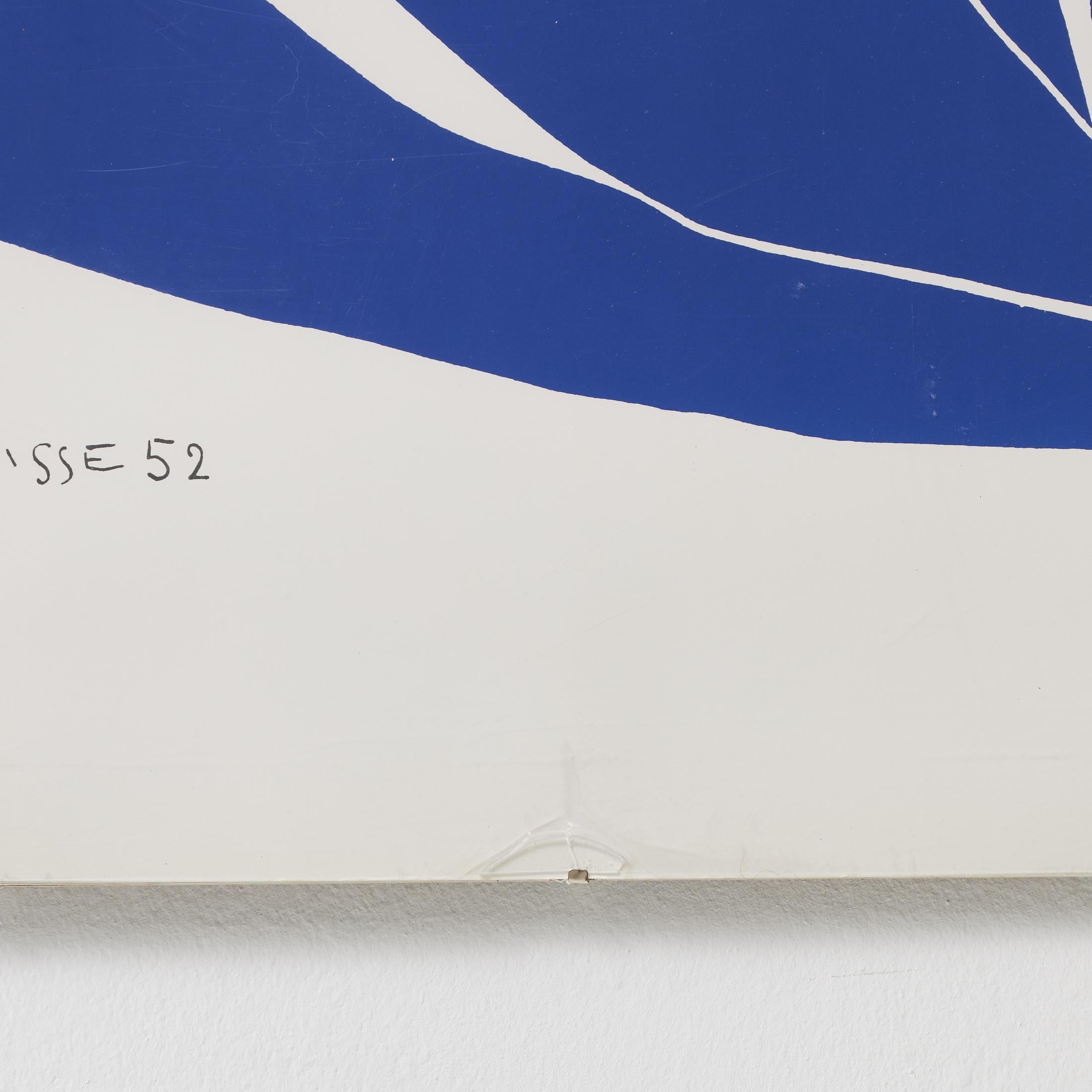 French After Henri Matisse Bleu Print, circa 1990 For Sale